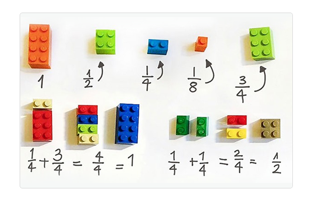 Professora usa peças de lego para ensinar matemática aos alunos